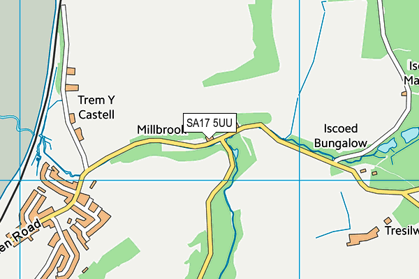 SA17 5UU map - OS VectorMap District (Ordnance Survey)