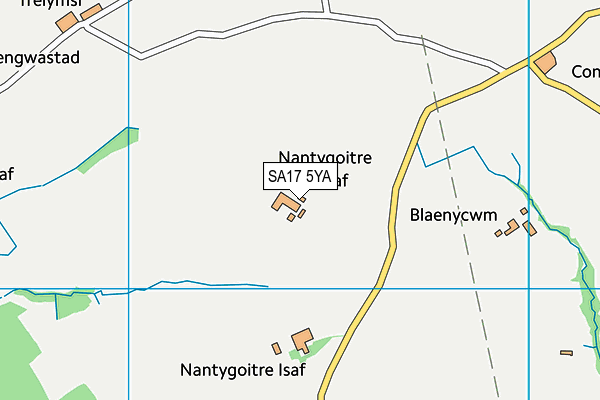 SA17 5YA map - OS VectorMap District (Ordnance Survey)