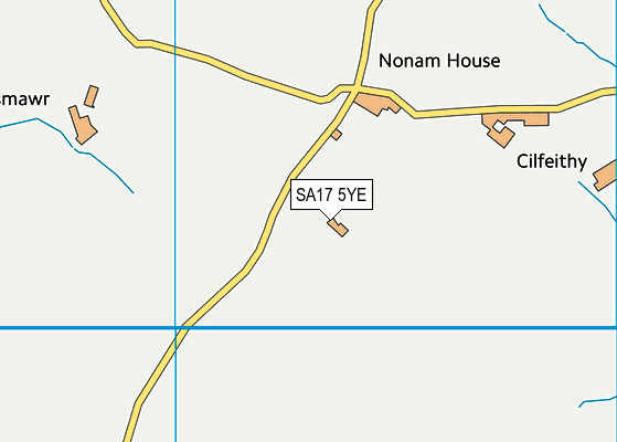 SA17 5YE map - OS VectorMap District (Ordnance Survey)