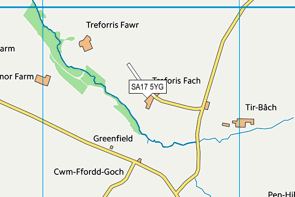 SA17 5YG map - OS VectorMap District (Ordnance Survey)