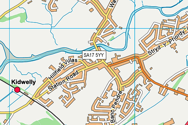 SA17 5YY map - OS VectorMap District (Ordnance Survey)