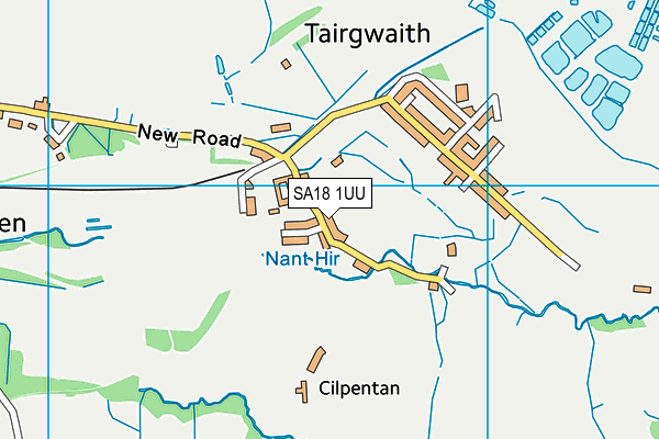 Tairgwaith Primary School map (SA18 1UU) - OS VectorMap District (Ordnance Survey)