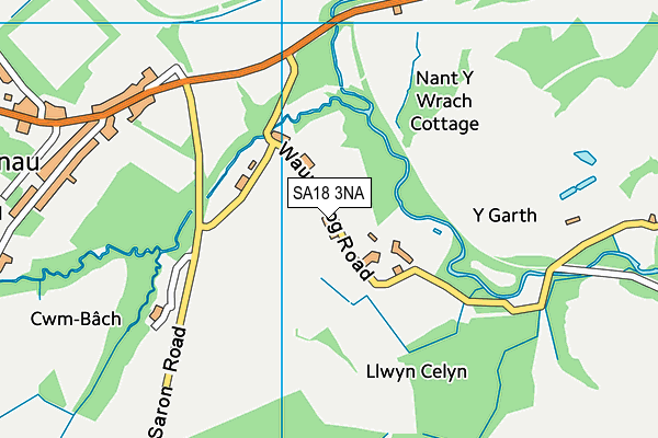 SA18 3NA map - OS VectorMap District (Ordnance Survey)