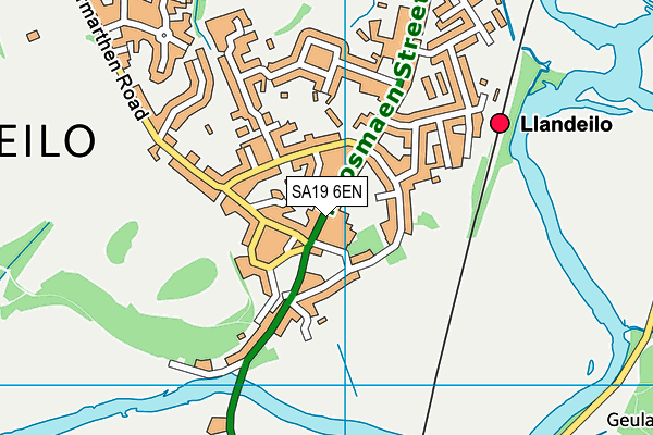 Map of JOBS LANE LTD at district scale