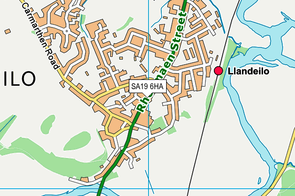 Map of THE CHIPPERY LLANDEILO LTD at district scale
