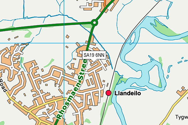 SA19 6NN map - OS VectorMap District (Ordnance Survey)