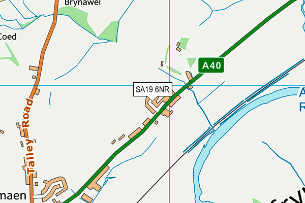 SA19 6NR map - OS VectorMap District (Ordnance Survey)