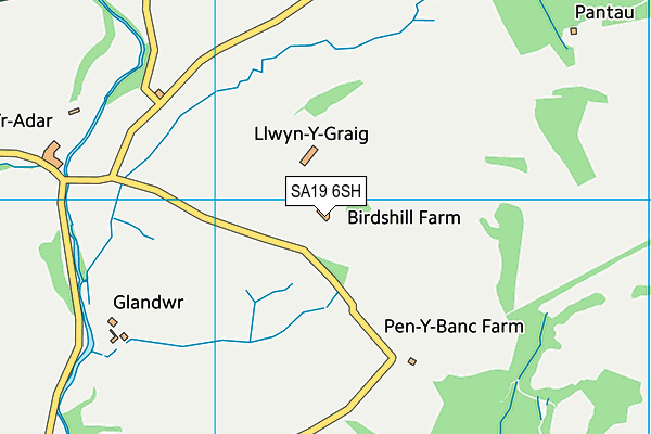 SA19 6SH map - OS VectorMap District (Ordnance Survey)