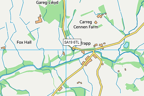 SA19 6TL map - OS VectorMap District (Ordnance Survey)