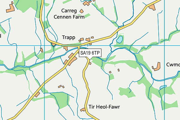 SA19 6TP map - OS VectorMap District (Ordnance Survey)