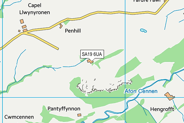 SA19 6UA map - OS VectorMap District (Ordnance Survey)