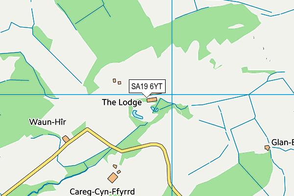 SA19 6YT map - OS VectorMap District (Ordnance Survey)