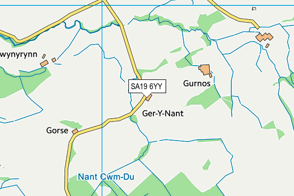 SA19 6YY map - OS VectorMap District (Ordnance Survey)