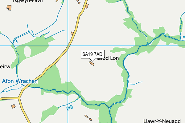 SA19 7AD map - OS VectorMap District (Ordnance Survey)