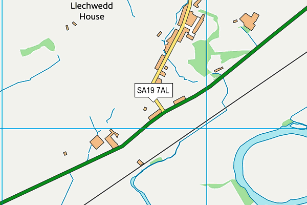 SA19 7AL map - OS VectorMap District (Ordnance Survey)