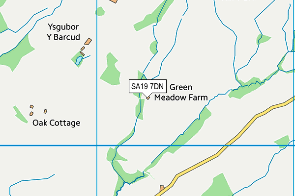 SA19 7DN map - OS VectorMap District (Ordnance Survey)