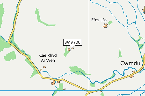 SA19 7DU map - OS VectorMap District (Ordnance Survey)