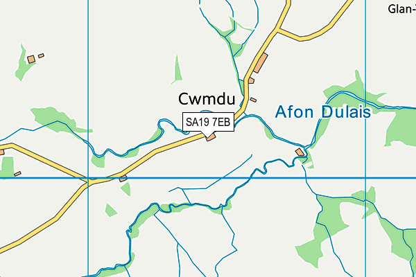 SA19 7EB map - OS VectorMap District (Ordnance Survey)