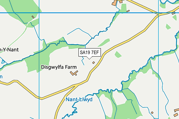 SA19 7EF map - OS VectorMap District (Ordnance Survey)