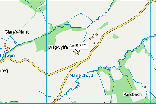 SA19 7EG map - OS VectorMap District (Ordnance Survey)