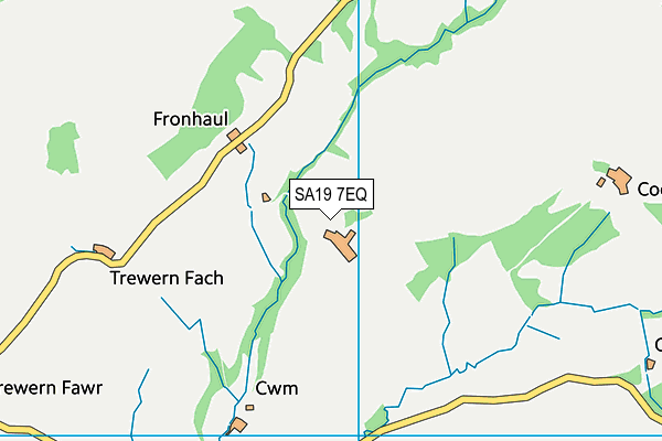 SA19 7EQ map - OS VectorMap District (Ordnance Survey)