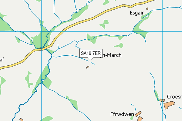 SA19 7ER map - OS VectorMap District (Ordnance Survey)