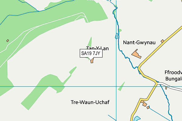 SA19 7JY map - OS VectorMap District (Ordnance Survey)