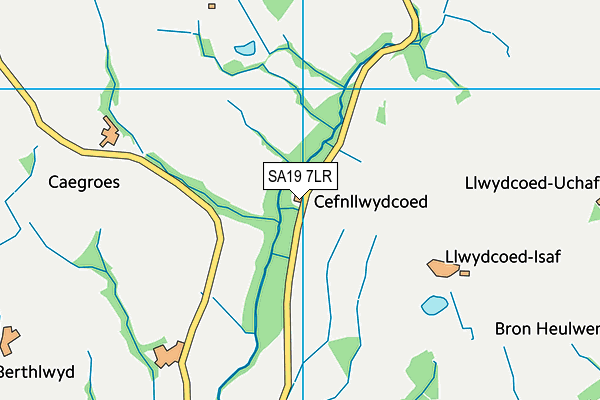 SA19 7LR map - OS VectorMap District (Ordnance Survey)