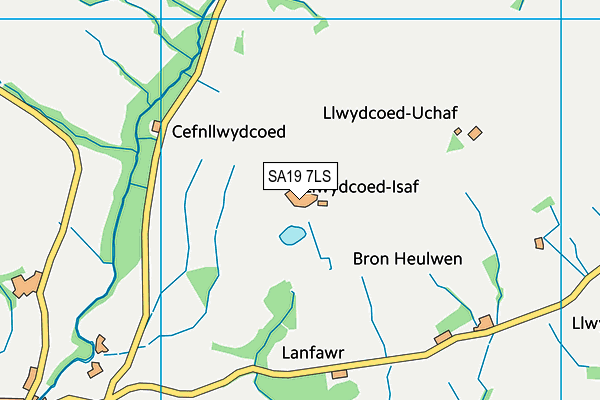 SA19 7LS map - OS VectorMap District (Ordnance Survey)