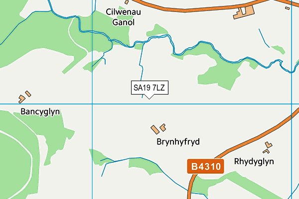 SA19 7LZ map - OS VectorMap District (Ordnance Survey)