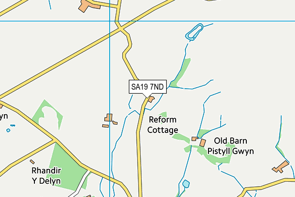 SA19 7ND map - OS VectorMap District (Ordnance Survey)