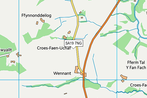 SA19 7NG map - OS VectorMap District (Ordnance Survey)