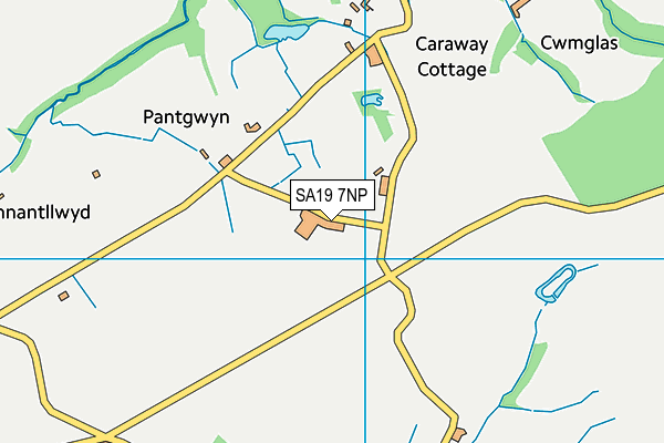 SA19 7NP map - OS VectorMap District (Ordnance Survey)