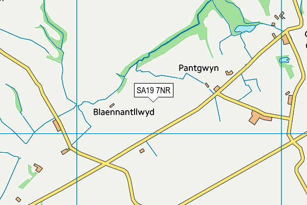 SA19 7NR map - OS VectorMap District (Ordnance Survey)