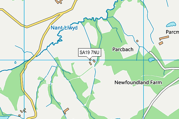 SA19 7NU map - OS VectorMap District (Ordnance Survey)