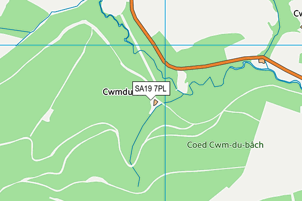 SA19 7PL map - OS VectorMap District (Ordnance Survey)