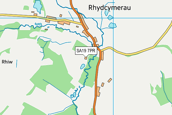 SA19 7PR map - OS VectorMap District (Ordnance Survey)