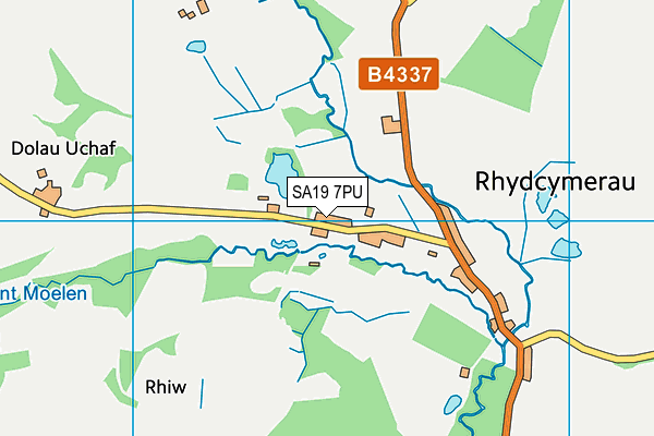 SA19 7PU map - OS VectorMap District (Ordnance Survey)