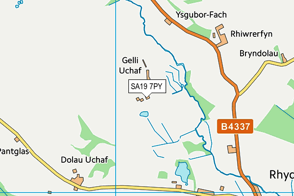 SA19 7PY map - OS VectorMap District (Ordnance Survey)