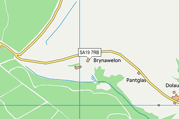 SA19 7RB map - OS VectorMap District (Ordnance Survey)