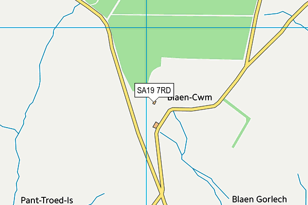 SA19 7RD map - OS VectorMap District (Ordnance Survey)