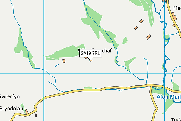 SA19 7RL map - OS VectorMap District (Ordnance Survey)