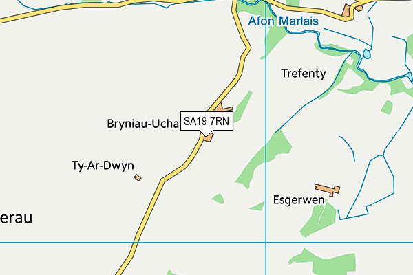 SA19 7RN map - OS VectorMap District (Ordnance Survey)