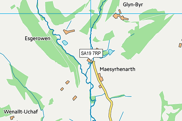 SA19 7RP map - OS VectorMap District (Ordnance Survey)