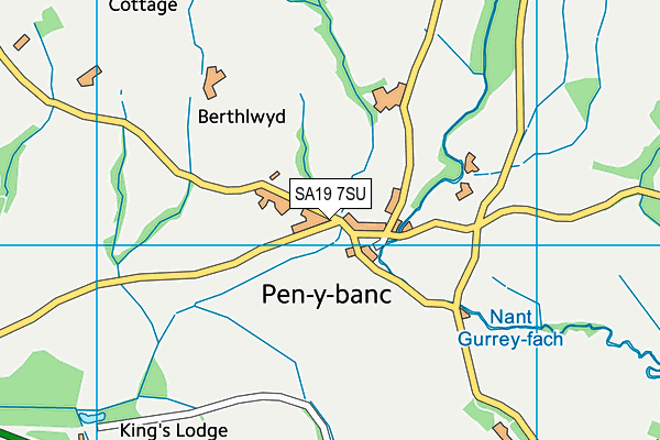 SA19 7SU map - OS VectorMap District (Ordnance Survey)