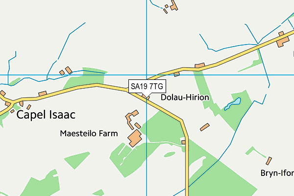 SA19 7TG map - OS VectorMap District (Ordnance Survey)