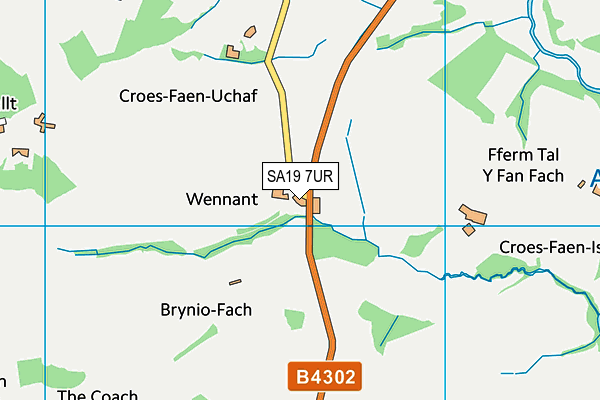 SA19 7UR map - OS VectorMap District (Ordnance Survey)