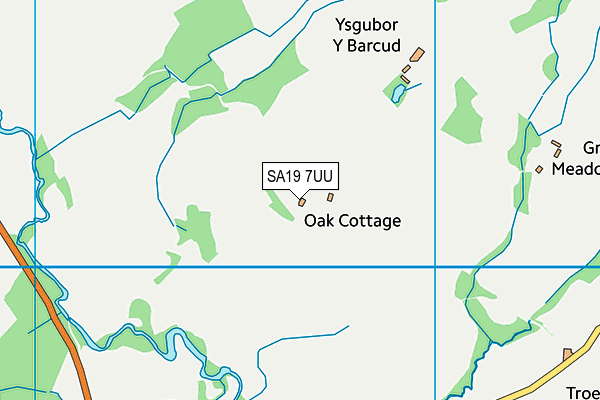 SA19 7UU map - OS VectorMap District (Ordnance Survey)