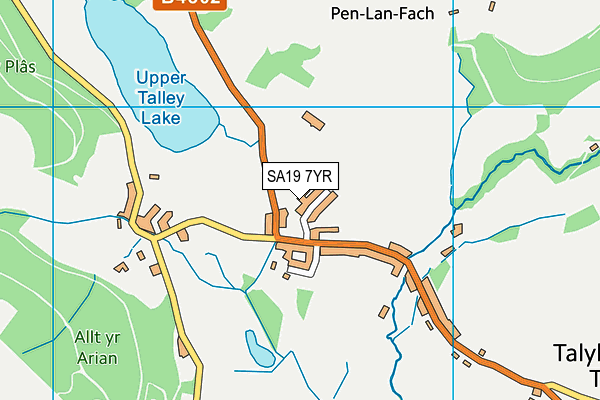 SA19 7YR map - OS VectorMap District (Ordnance Survey)