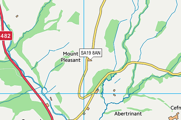 SA19 8AN map - OS VectorMap District (Ordnance Survey)